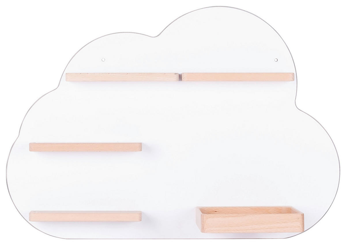 KINDERREGAL  - Weiss, Modern, Holzwerkstoff (48/35/19cm) - Livetastic