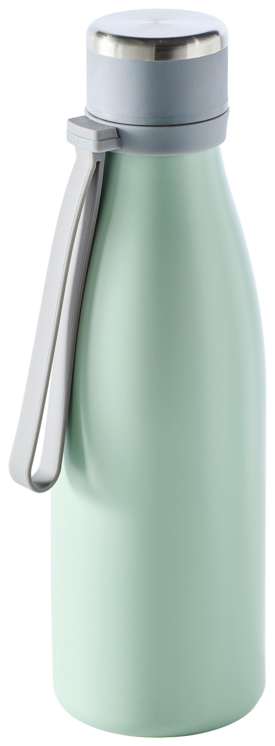 ISOLIERFLASCHE 0.55 l  - Hellgrau/Mintgrün, Trend, Kunststoff/Metall (7,3/24,5cm) - Homeware Profession.