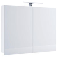 SPIEGELSCHRANK 80/59,2/12 cm  - Weiss, Modern, Glas/Holzwerkstoff (80/59,2/12cm) - MID.YOU