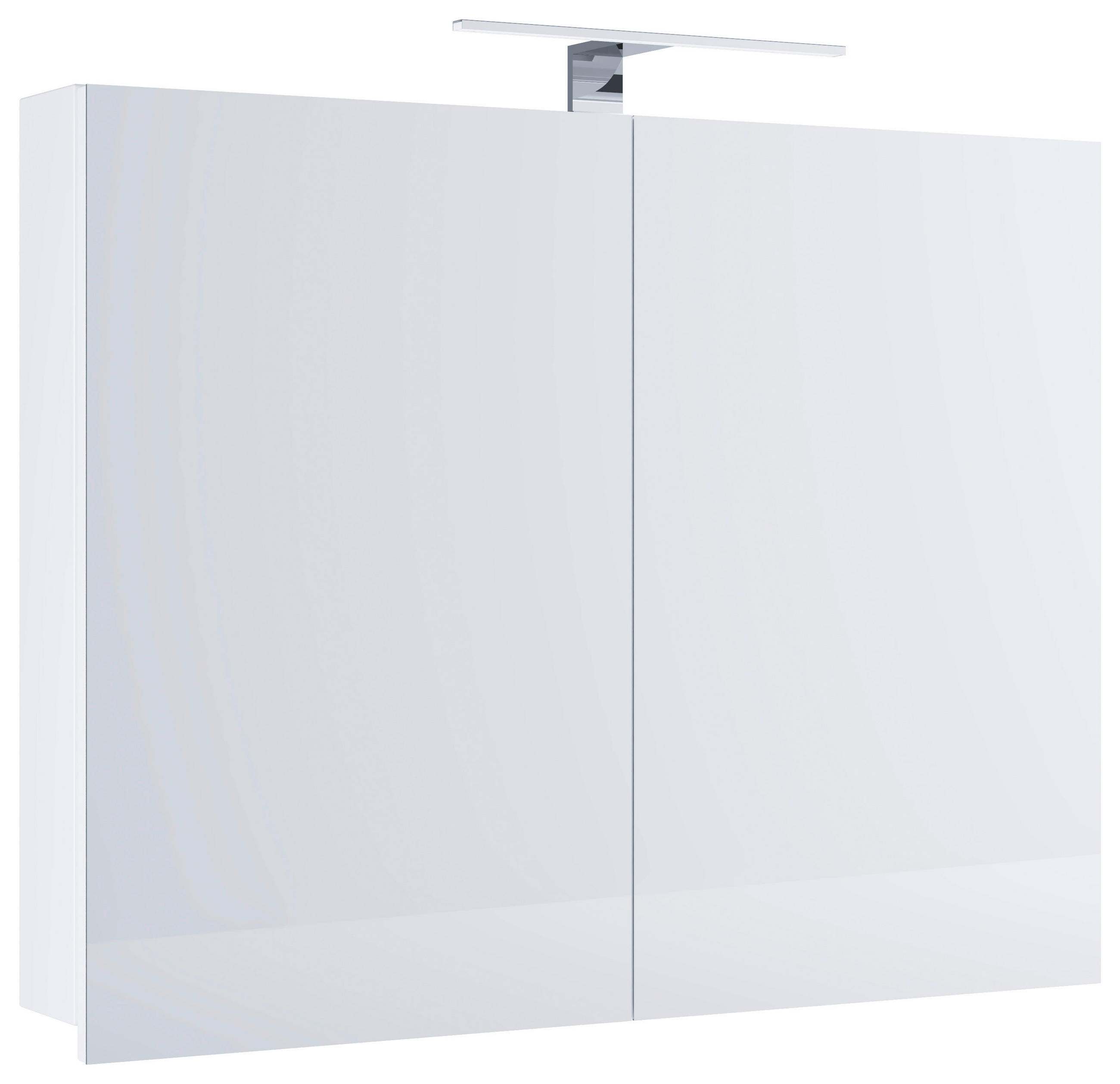 Spiegelschrank Badinos Mit Led Weiß Bxhxt: Ca. 80x59,2x12 Cm