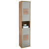 HOCHSCHRANK 40/190/30 cm  - Eiche Wotan/Hellgrau, Modern, Holzwerkstoff/Kunststoff (40/190/30cm) - MID.YOU
