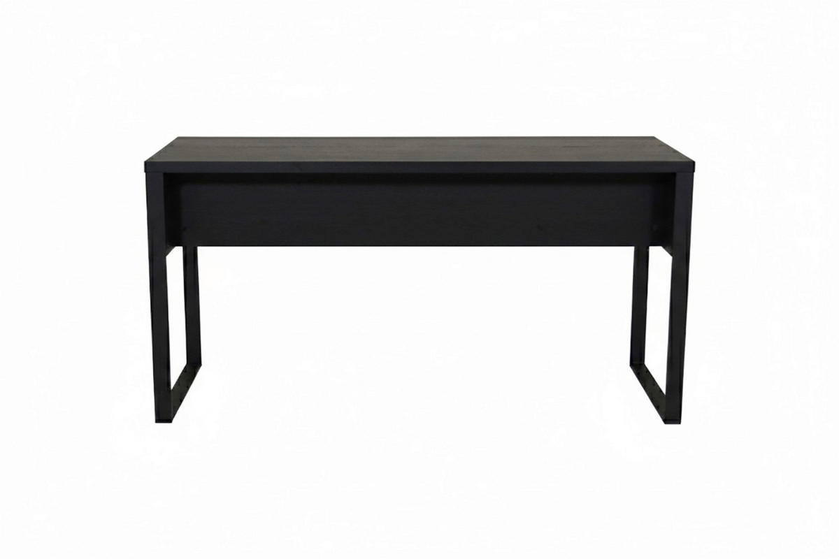 SCHREIBTISCH 150/120/76 cm Schwarz Stauraum, in verschiedenen Holz-Dekoren erhältlich  - Schwarz, Lifestyle, Holzwerkstoff/Metall (150/120/76cm)