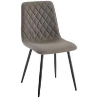 STOL, kovina, tekstil rjava  - črna/rjava, Design, kovina/tekstil (45/87/55,5cm) - Stylife