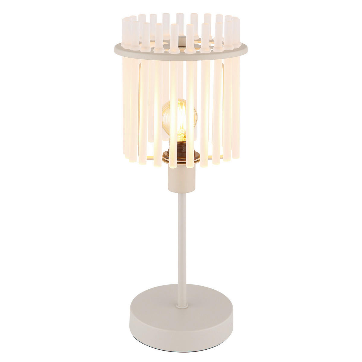 STOJACIA LAMPA, E14, 15/37,5 cm  - piesková, Basics, kov/sklo (15/37,5cm)