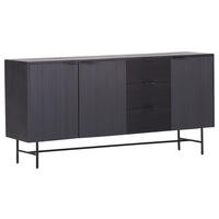 SIDEBOARD  in 170/80/42 cm  - Schwarz, LIFESTYLE, Holz/Metall (170/80/42cm) - Landscape