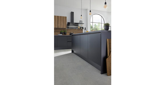 EINBAUKÜCHE   - Schwarz, Design, Holzwerkstoff - Novel