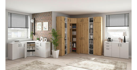 REGAL Weiß - Anthrazit/Weiß, MODERN, Holzwerkstoff/Kunststoff (30/83/40cm) - Carryhome