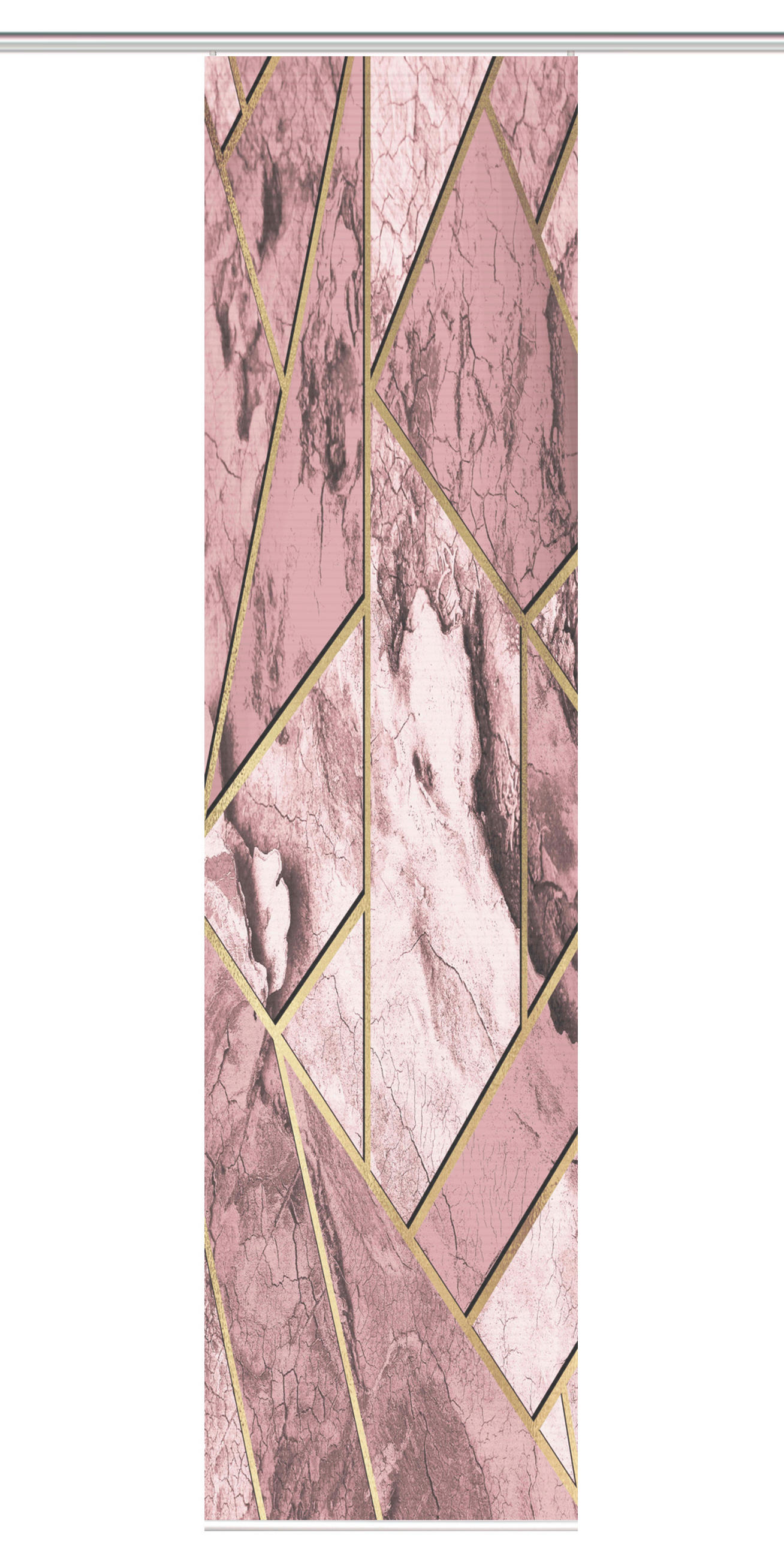 PANELOVÝ ZÁVĚS, 60/245 cm - růžová, Natur, textil (60/245cm)