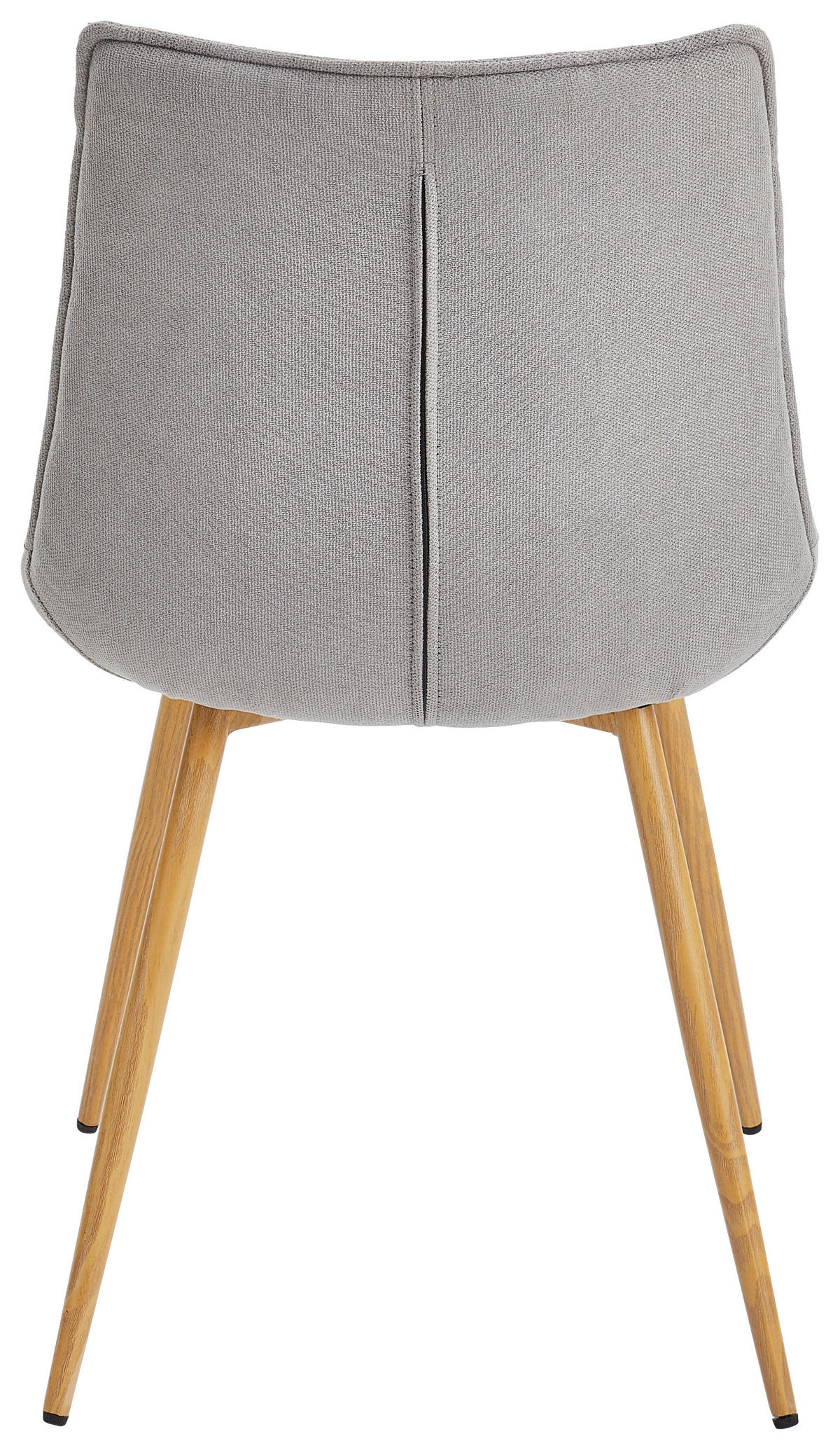 STUHL  in Eisen Webstoff Metall, Textil  - Eichefarben/Hellgrau, MODERN, Textil/Metall (51/88/62cm) - Livetastic