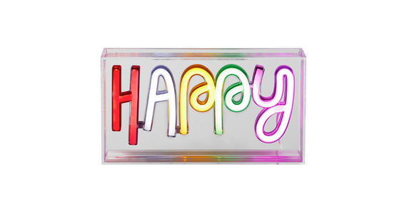 LED-DEKOLEUCHTE - Transparent/Weiß, LIFESTYLE, Kunststoff (23/4/12,7cm) - Novel