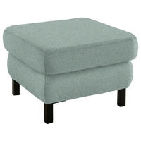 HOCKER in Textil Mintgrün  - Schwarz/Mintgrün, Konventionell, Textil/Metall (69/47/69cm) - Pure Home Comfort