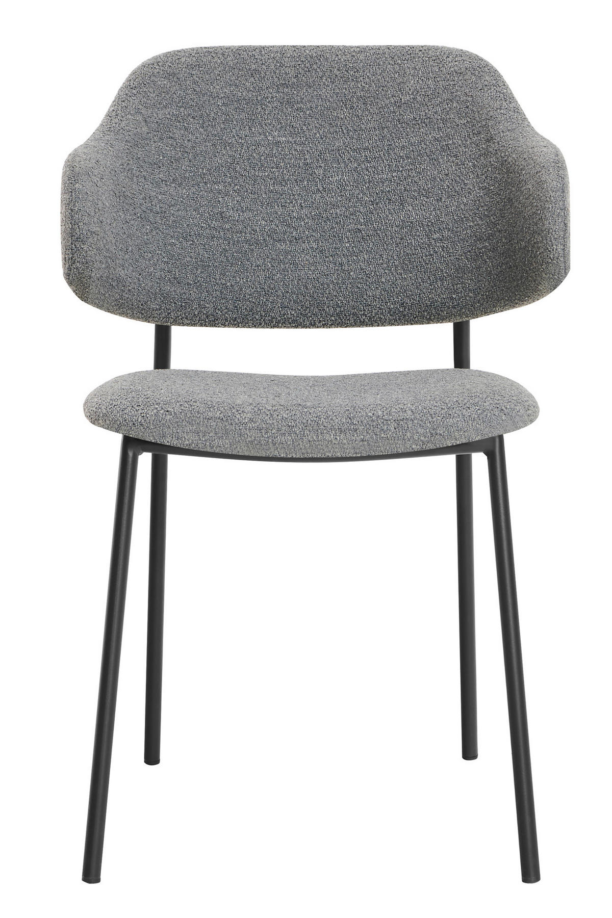 SADA STOLIČIEK S PODRÚČKAMI 2 kus - čierna/tmavosivá, Modern, kov/textil (54/83/59cm) - Livetastic