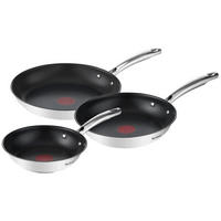 PFANNENSET TEFAL Duetto+ 3-teilig  - Edelstahlfarben/Schwarz, Basics, Metall - Tefal