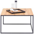 COUCHTISCH in Holz, Metall 70/70/42 cm  - Buchefarben/Schwarz, Design, Holz/Metall (70/70/42cm) - Johann Jakob