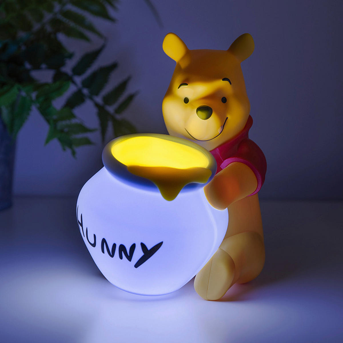 LED-DEKOLEUCHTE Winnie Pooh 10.8/14.7/16.5 cm   - Gelb/Rot, Basics, Kunststoff (10.8/14.7/16.5cm) - Disney