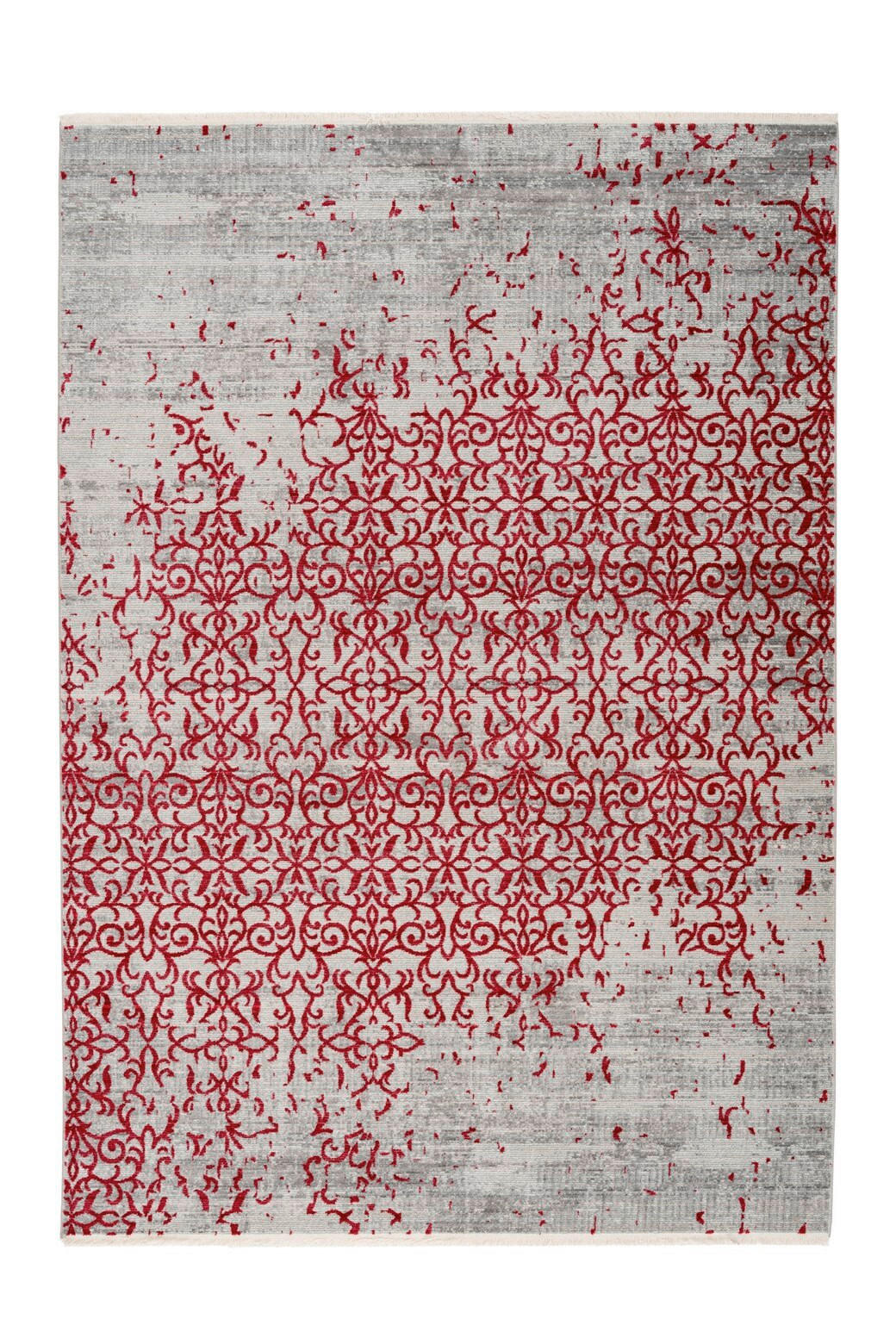 WEBTEPPICH Wohnzimmer 200/290 cm Baroque Rot rechteckig  - Rot, Basics, Textil (200/290cm) - Novel