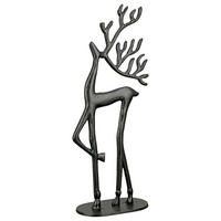 DEKOHIRSCH NORDY  - Schwarz, Basics, Metall (15,5/37,5/8cm)