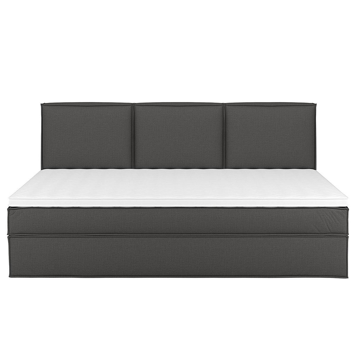 BOXSPRINGBETT 270/200 cm  in Anthrazit  - Anthrazit, Design, Textil (270/200cm) - home24