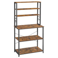REGAL Schwarz, Dunkelbraun  - Dunkelbraun/Schwarz, Trend, Holzwerkstoff/Metall (80/167/40cm) - MID.YOU