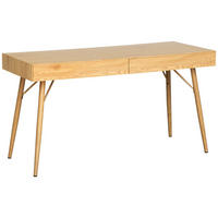 SCHREIBTISCH 140/60/75 cm Eichefarben  - Eichefarben, KONVENTIONELL, Holzwerkstoff/Metall (140/60/75cm) - Novel
