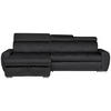 ECKSOFA Graphitfarben Velours  - Chromfarben/Graphitfarben, Design, Kunststoff/Textil (173/276cm) - Stylife