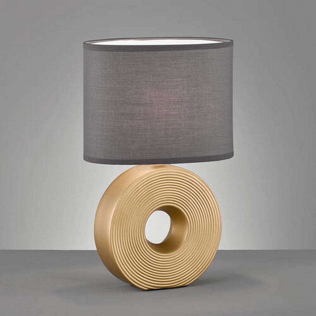 NAMIZNA SVETILKA  Eye   23/13/38 cm          - zlate barve/antracit, Trendi, tekstil/keramika (23/13/38cm)