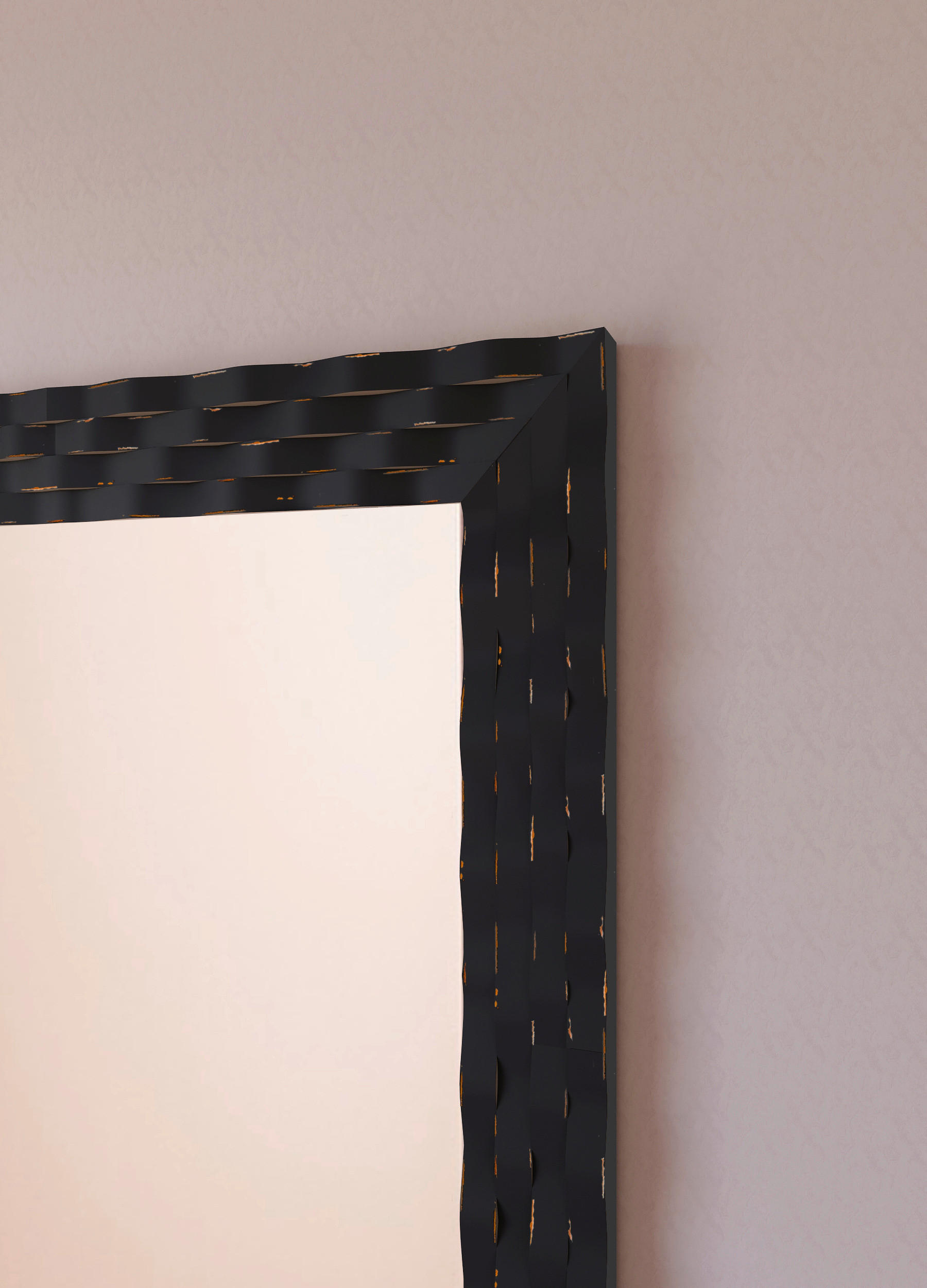 WANDSPIEGEL 72/172/2,5 cm    in  - Schwarz, Design, Glas/Holz (72/172/2,5cm) - Xora