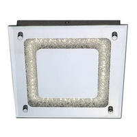 LED-DECKENLEUCHTE Thun 24 cm  - Opal/Weiß, Basics, Glas/Metall (24cm) - Näve
