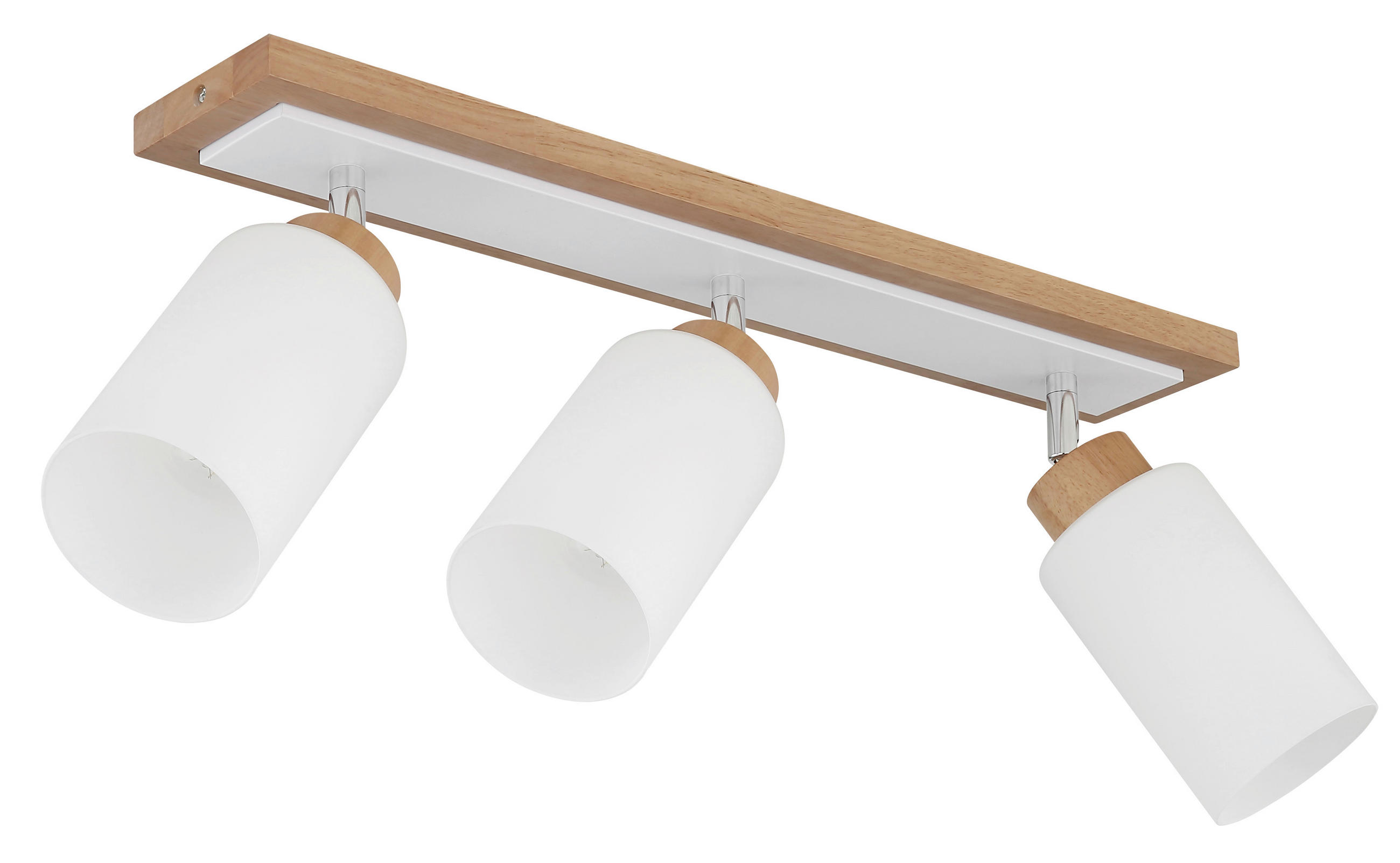 STRAHLER Rowena 59,9/10,3/22 cm  - Chromfarben/Opal, Design, Glas/Holz (59,9/10,3/22cm) - Globo