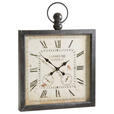 WANDUHR  Grau  - Grau, Basics, Glas/Holz (60/79,5cm) - Ambia Home
