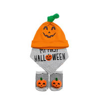 BABYBEKLEIDUNGSSET 3-teilig  - Orange/Grau, Textil - Patinio