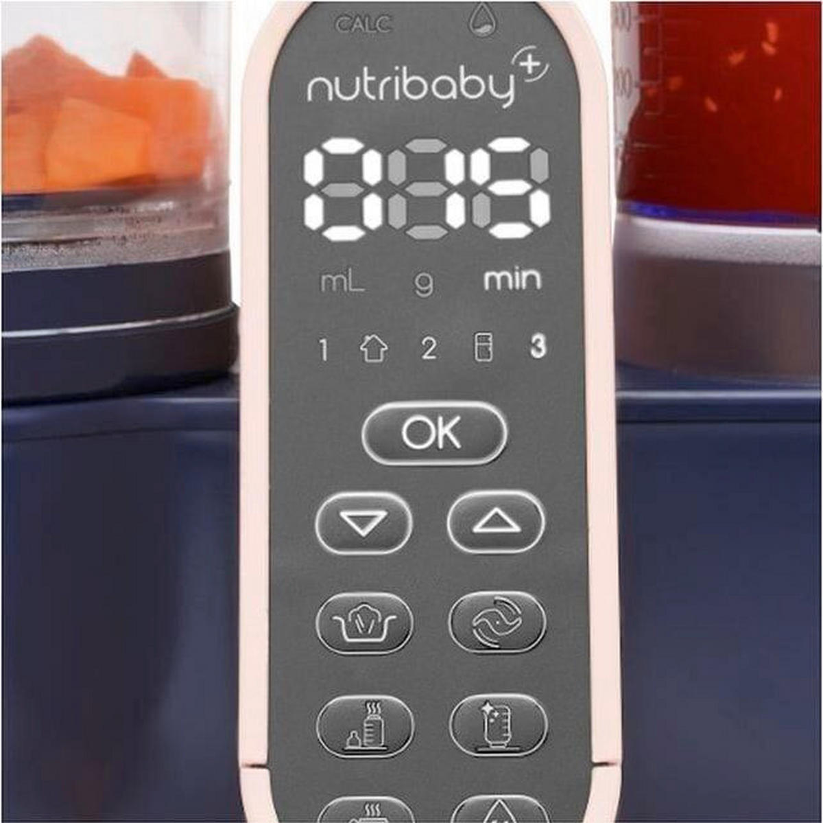 KUHALO/MIKSER/STERILIZATOR     Nutribaby+XL  - višebojno, Basics - Babymoov