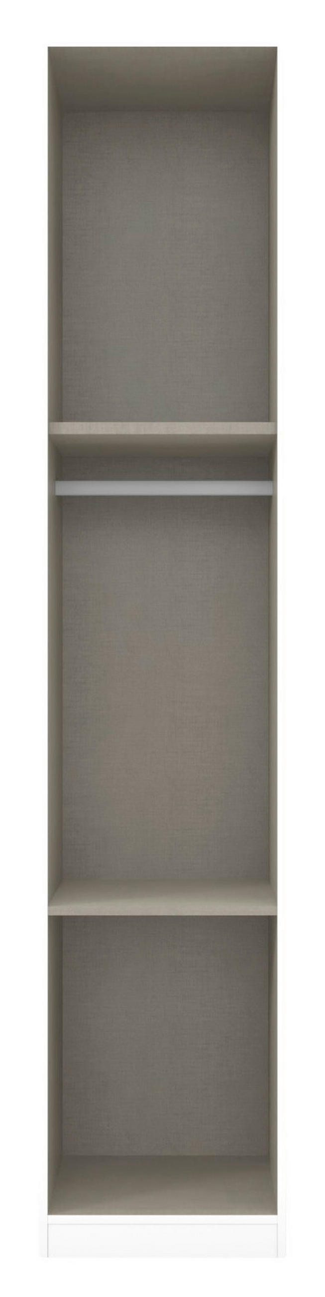 DREHTÜRENSCHRANK 47/229/54 cm 1-türig Eiche Artisan  - Eiche Artisan/Grau, MODERN, Holzwerkstoff (47/229/54cm) - Rauch Möbel