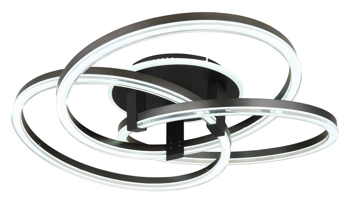 LED-DECKENLEUCHTE  78/25 cm    - Klar/Weiss, Design, Kunststoff/Metall (78/25cm) - Globo