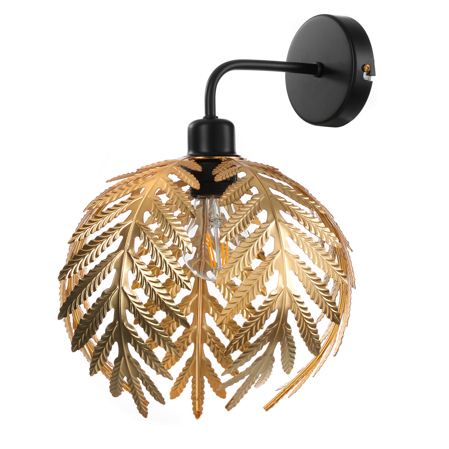 WANDLEUCHTE 28/28/34 cm   - Goldfarben, Basics, Metall (28/28/34cm)