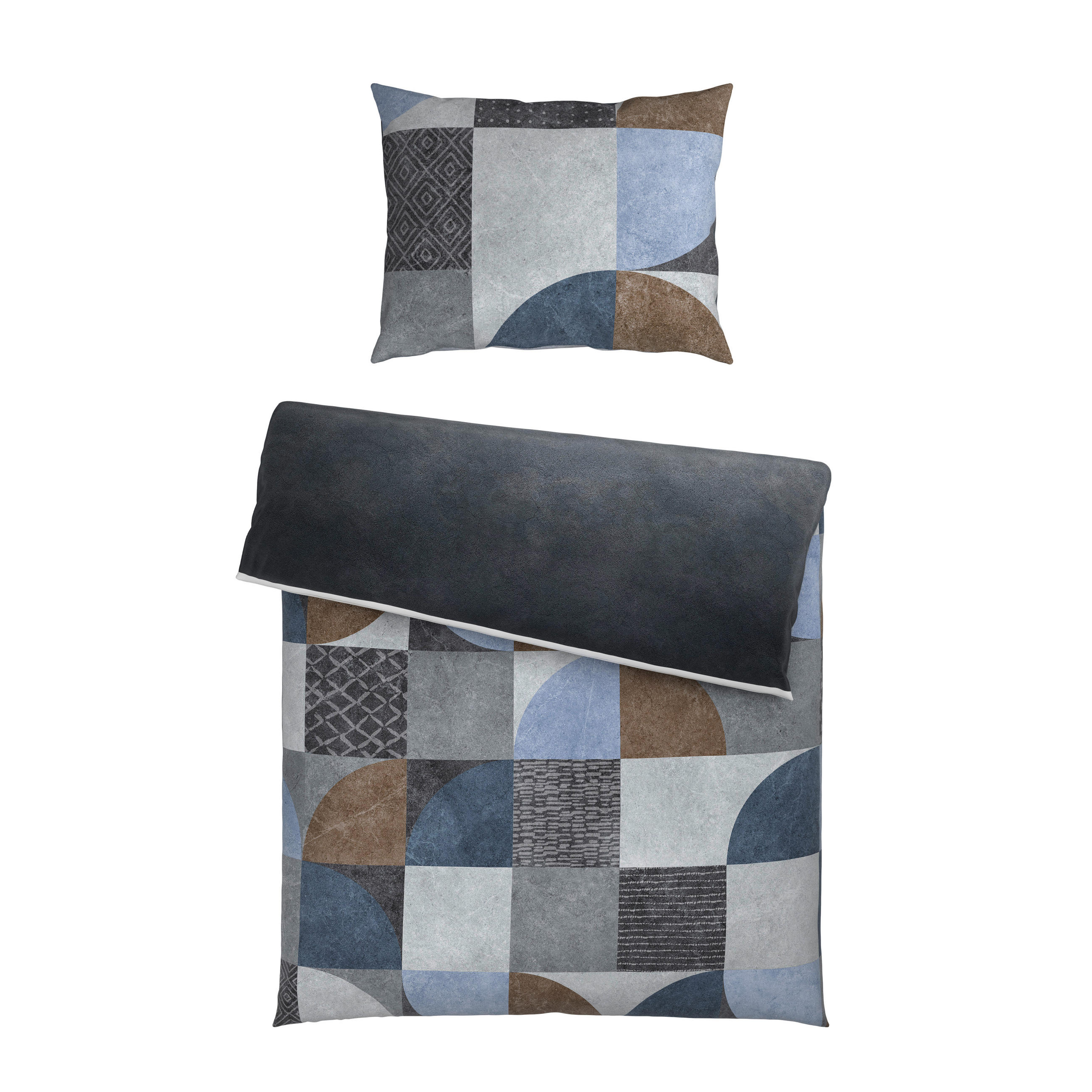 POSTELJINA SA DVA LICA 140/200 cm saten siva  - siva, Osnovno, tekstil (140/200cm) - Esposa