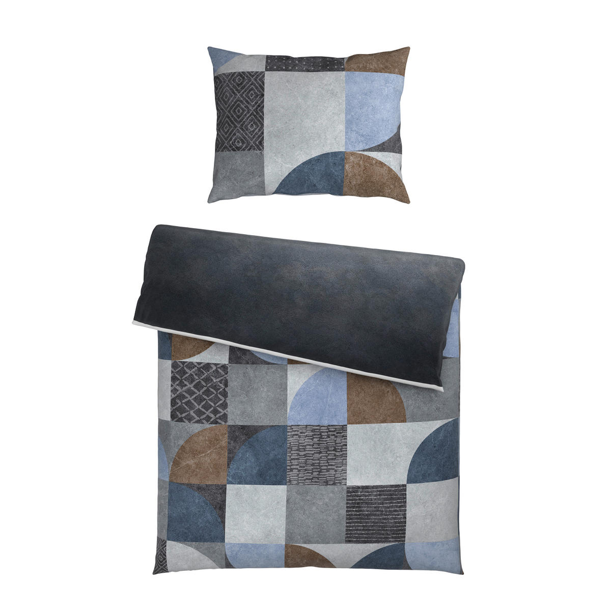 POSTELJINA SA DVA LICA 140/200 cm saten siva  - siva, Osnovno, tekstil (140/200cm) - Esposa