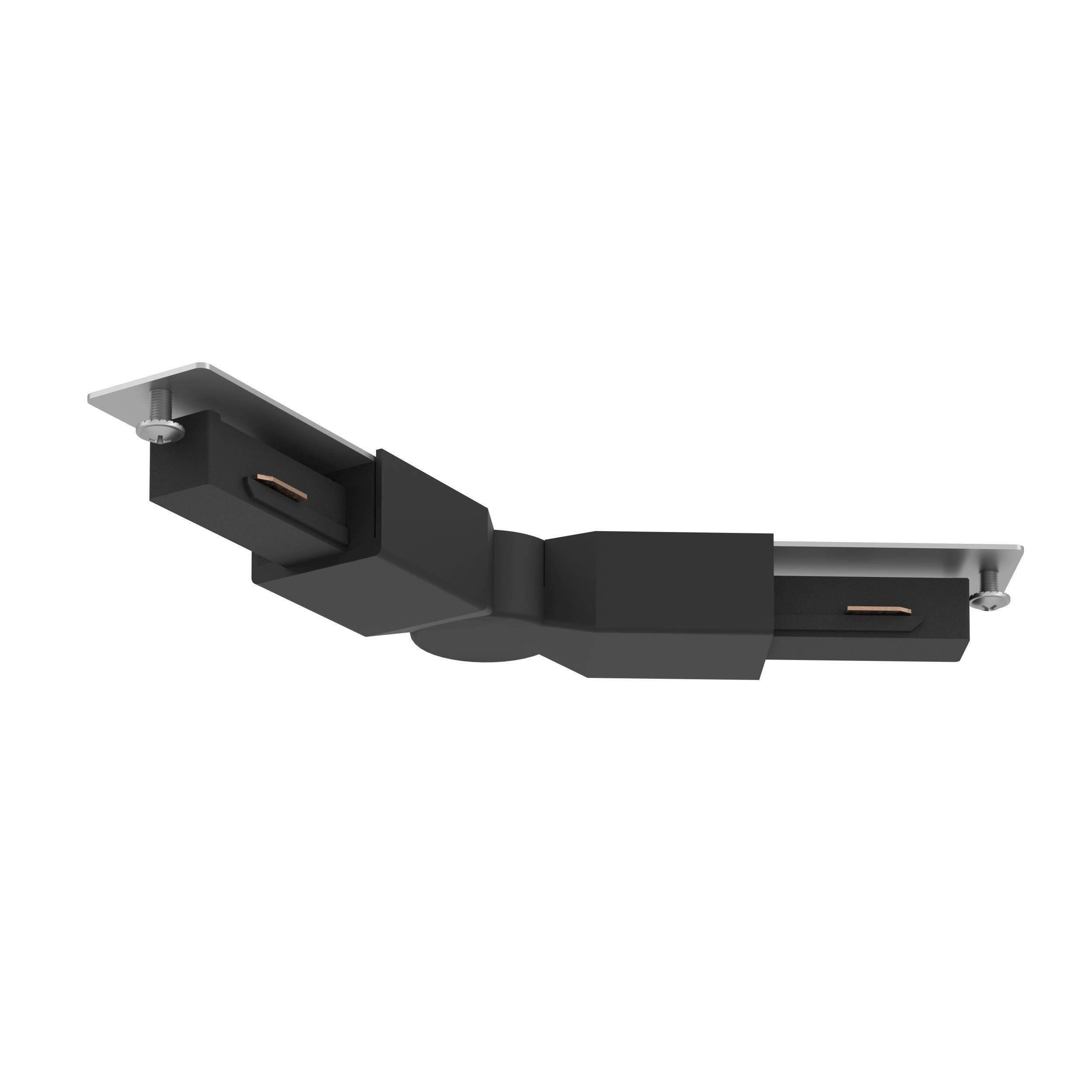 SCHIENENSYSTEM-VERBINDER Easyt 18,7/3/1,8 cm  - Schwarz, Basics, Kunststoff (18,7/3/1,8cm) - Eglo