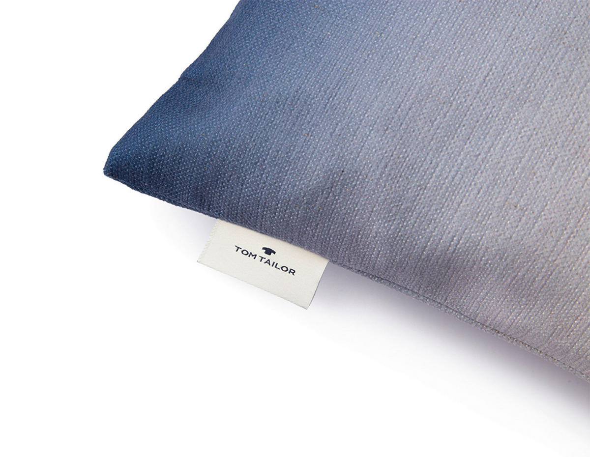 KISSENHÜLLE T-GRADIENT SIGN. Gradient 45/45 cm  - Creme/Weiß, KONVENTIONELL, Textil (45/45cm) - Tom Tailor