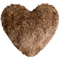 SZŐRMEPÁRNA 40/40 cm  - barna, Natur, textil (40/40cm) - Ambia Home