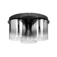 LED-DECKENLEUCHTE 49/25 cm   - Schwarz, Design, Glas/Metall (49/25cm) - Dieter Knoll
