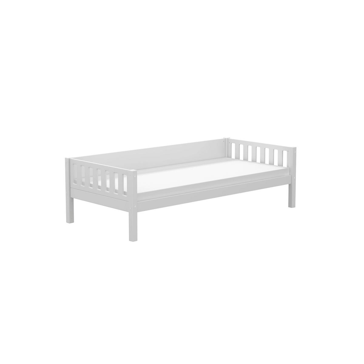 BETT 90/200 cm,  in Weiß, Rollrost  - Weiß, MODERN, Holz (90/200cm) - Chameo