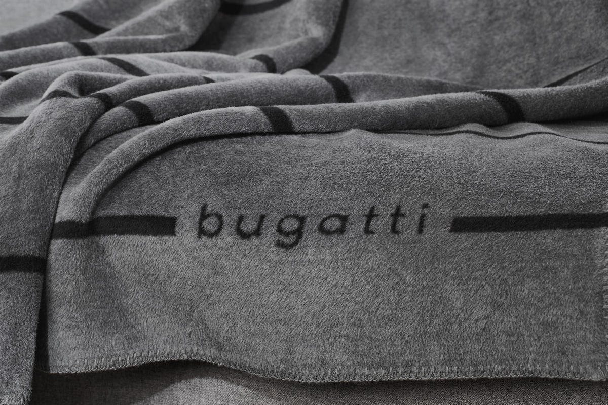ĆEBE 150/200 cm   - siva/crna, Osnovno, tekstil (150/200cm) - Bugatti