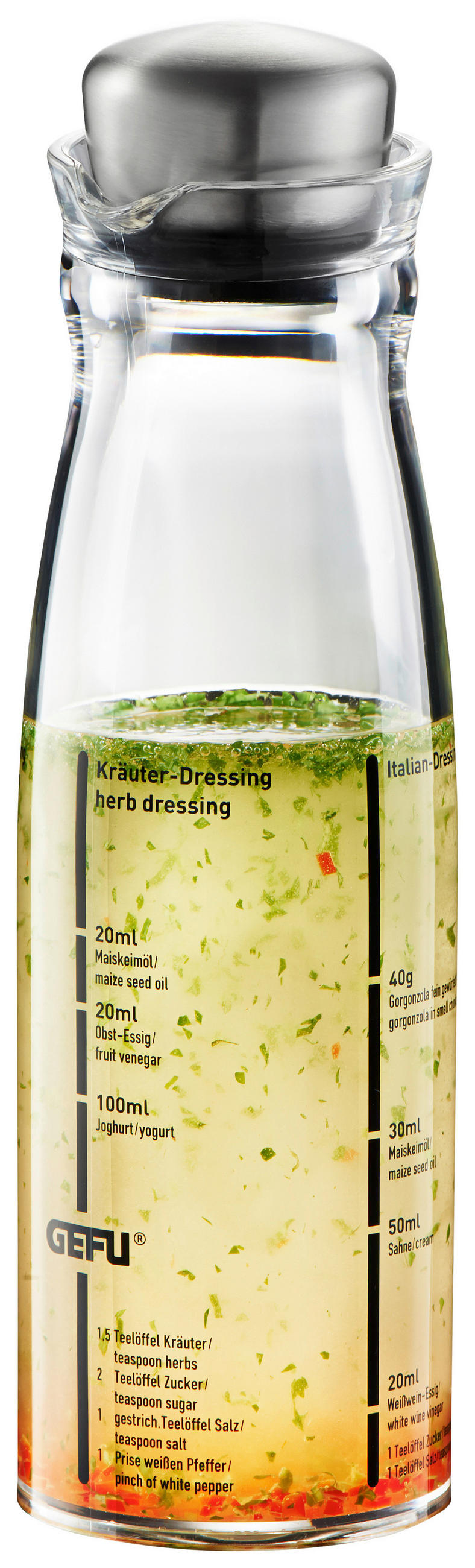 DRESSINGSHAKER - Klar/Edelstahlfarben, Basics, Metall (6,1/19,1cm) - Gefu