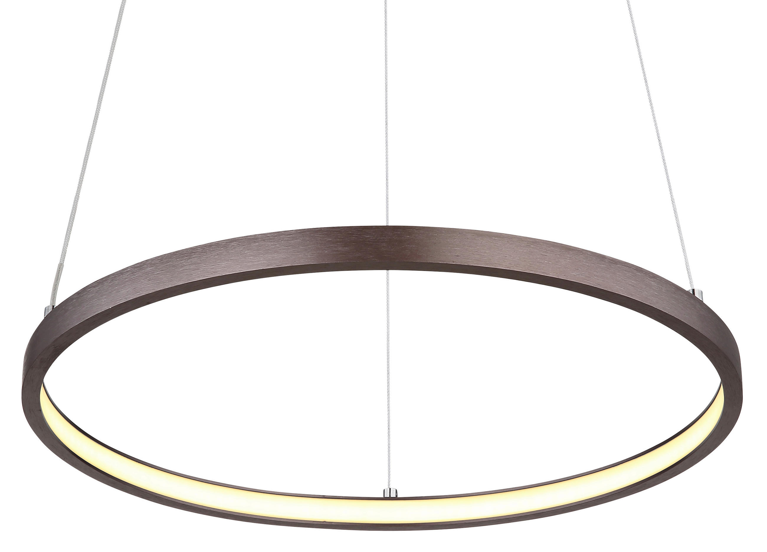 LED FÜGGŐLÁMPA 38,5/120 cm  - barna/opál, Design, műanyag/fém (38,5/120cm) - Globo