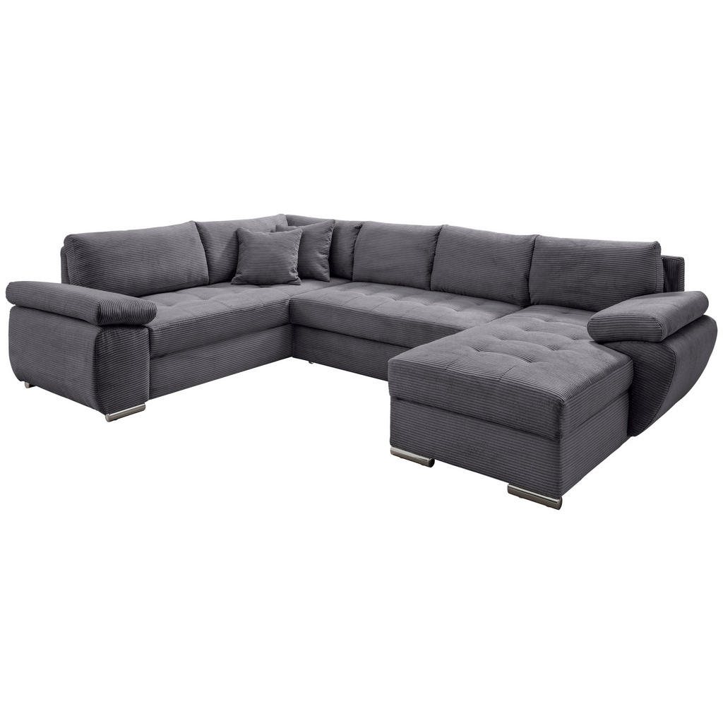 P & B SEDACIA SÚPRAVA, textil, sivá