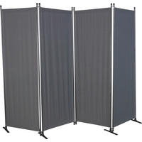 SICHTSCHUTZ - Dunkelgrau/Grau, Basics, Textil/Metall (220/165/25,2cm) - Boxxx