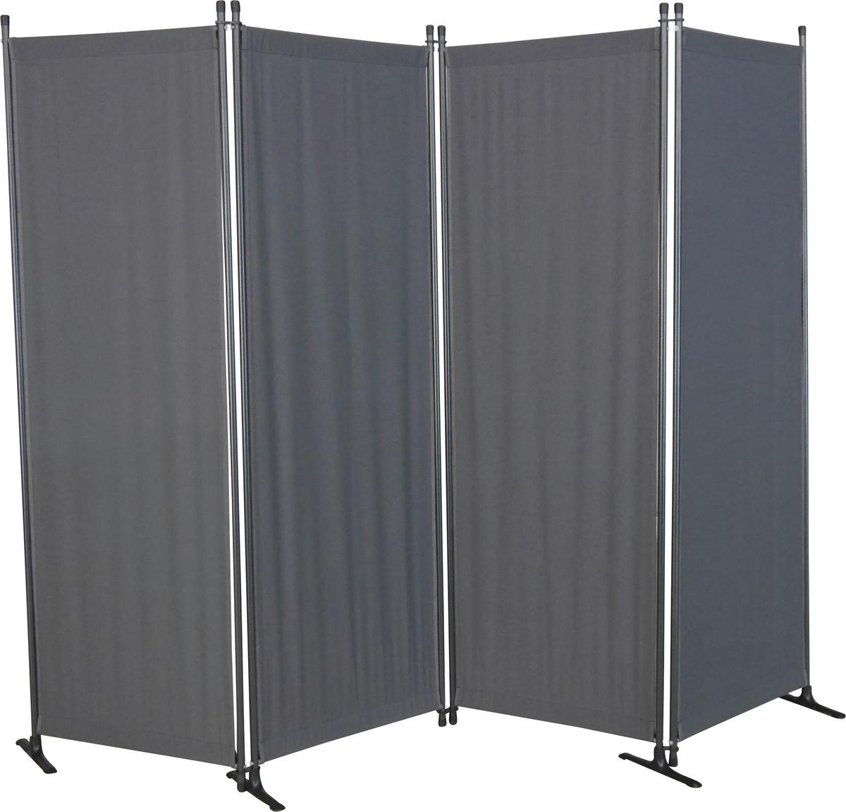 SICHTSCHUTZ - Dunkelgrau/Grau, Basics, Textil/Metall (220/165/25,2cm) - Boxxx