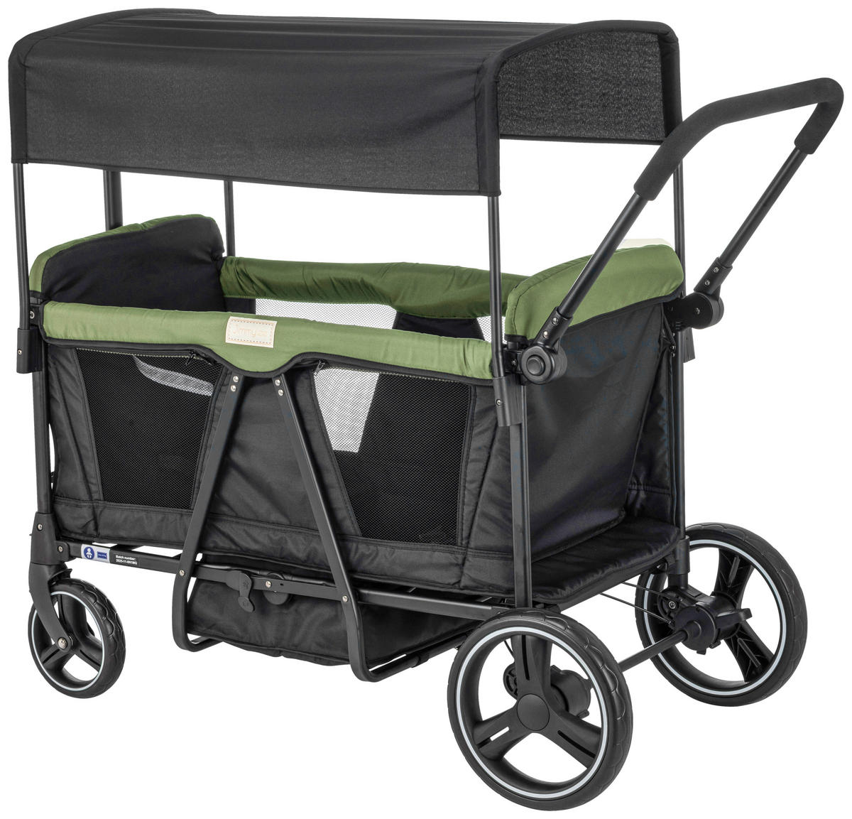 Skrinda, godkänd som barnvagn 112/58/108 cm  - olivgrön/svart, Basics, metall/textil (112/58/108cm) - Best Price