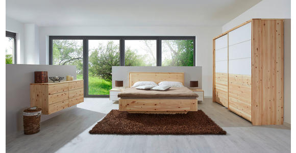 BETT 180/200 cm in Zirbelkieferfarben - Zirbelkieferfarben, Natur, Holz (180/200cm) - Valnatura